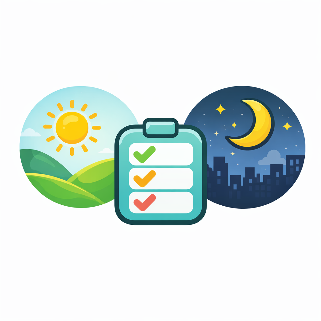 Healthy Morning & Night Routine Builder